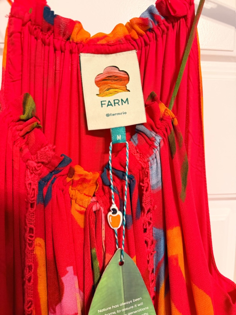 FARM Rio Mixed Fruits Ocean Tiered Dress - Picture 8 of 10